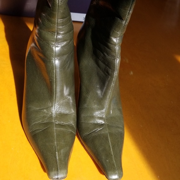 Jimmy Choo London knee high boots in fab green! - Picture 8 of 8
